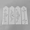 Plastic Flower Spray Stencils X-DIY-WH0072-22-1