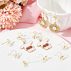 SOFPLATE 28Pcs Bowknot Shape Brass Earring Hook DIY-SP0001-06G-4