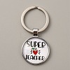 Teacher's Day Time Gem Keychain KEYC-WH0029-51A-P-1
