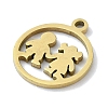 304 Stainless Steel Charms STAS-C097-37G-2