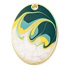 Alloy Enamel Pendants PALLOY-S034-02KCG-I-1