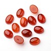 Grade A Natural Red Agate Oval Cabochons G-L394-10B-18x13mm-01-1