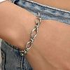 Stainless Steel Oval Link Chain Bracelet KM2112-2-4