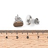 304 Stainless Steel Stud Earrings EJEW-L309-01C-P-5