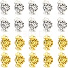 20Pcs 2 Colors Brass Box Clasps KK-CA0001-75-1