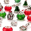 36Pcs 8 Style Christmas Themed European Style Alloy & Glass Beads Sets DIY-LS0003-11-5