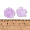Frosted Transparent Acrylic Beads OACR-U006-03H-3