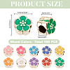 100Pcs UV Plating Acrylic European Beads OACR-HY0001-26-2