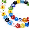 Handmade Millefiori Glass Bead Strands LAMP-N029-017B-08-3