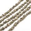 Natural Pyrite Nuggets Beads Strands G-I125-85-1