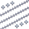 2 Strands Electroplated Non-Magnetic Synthetic Hematite Beads Strands G-FH0002-58-1