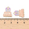 Easter Alloy Enamel Pendants ENAM-I055-01KCG-07-3
