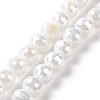Electroplate Glass Beads Strands X-GLAA-E036-13E-1