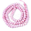 Anti-Tarnish Electroplate Rondelle Glass Beads Strands EGLA-T021-6mm-17-02-2
