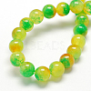 Two Tone Natural White Jade Bead Strands LS-G-R165-8mm-01-2