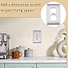 ABS Plastic Receptacle Outlet Wall Plate AJEW-WH0410-464A-02-5