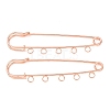 Iron Safety Pins Brooch Findings RN-CBAB9AC-03RG-1