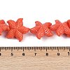Synthetic Coral Dyed Carved Beads Strands CORA-K009-06C-02-3