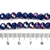 Baking Electroplate Glass Beads Strands DGLA-A039-J6MM-B04-4