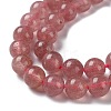 Natural Strawberry Quartz Beads Strands G-R435-03-A01-4