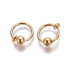 Electroplate Brass Retractable Clip-on Earrings EJEW-L221-02N-1