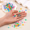 450Pcs 9 Colors Transparent & Luminous Plastic Beads KY-TA0001-35-7