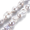 Natural Baroque Pearl Keshi Pearl Beads Strands PEAR-S019-04C-2