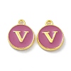 Golden Plated Alloy Enamel Charms ENAM-XCP0001-13V-1