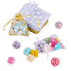 30Pcs 2 Colors Hot Stamping Polka Dot Organza Jewelry Drawstring Bags ABAG-TADJ0001-06A-2