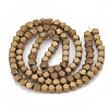 Electroplate Non-magnetic Synthetic Hematite Beads Strands G-N0318-19-B-2