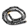 Natural Snowflake Obsidian Bead Strands G-D344-A13-4