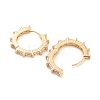 Brass with Cubic Zirconia Hoop Earrings EJEW-G363-09KCG-2