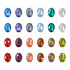 120Pcs 12 Colors Transparent Pointed Back Resin Rhinestone Cabochons KY-CW0001-01-3