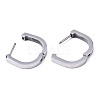 304 Stainless Steel Huggie Hoop Earrings STAS-R115-18P-2