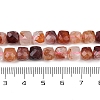 Natural Red Hematoid Quartz/Ferruginous Quartz  Beads Strands G-H078-C44-6mm-5