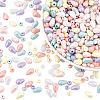 960Pcs 12 Style Spray Painted Acrylic Beads MACR-NB0001-20-1