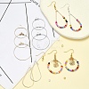 DIY Brass Geometric Hoop Earring Making Kit DIY-YW0008-60-3