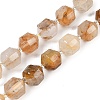 Natural Dendritic Quartz Beads Strands G-O201B-150H-2