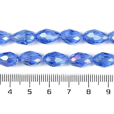 Transparent Electroplate Glass Beads Strands EGLA-N013-T4mm-B10-1