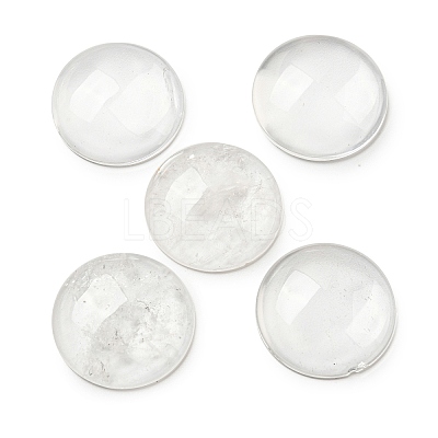 Natural Quartz Crystal Cabochons G-C115-02B-35-1