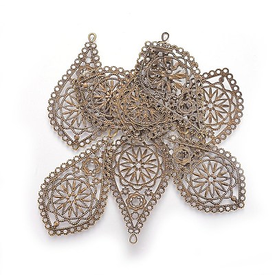 Iron Filigree Large Pendants X-IFIN-R0168-AB-1