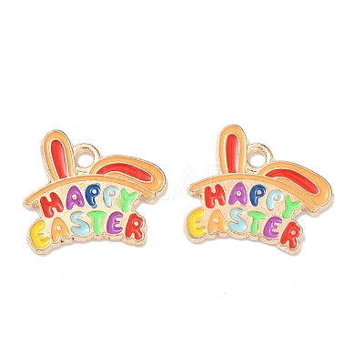 Easter Alloy Enamel Pendants LS-ENAM-I055-01KCG-05-1