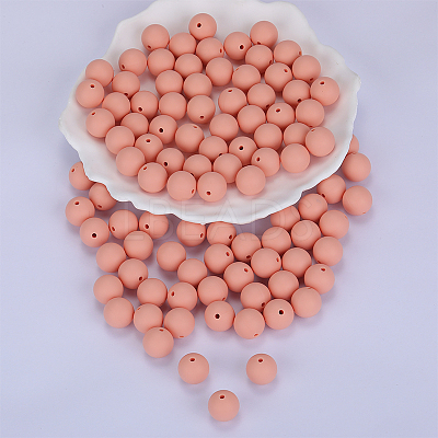 Round Silicone Focal Beads SI-JX0046A-84-1