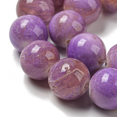 Dyed Natural White Jade Beads Strands G-F764-03B-1
