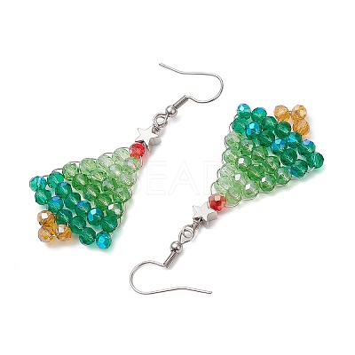304 Stainless Steel Dangle Earrings EJEW-JE06207-1