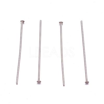 Tarnish Resistant 304 Stainless Steel Flat Head Pins STAS-F117-58P-1.7x30-1