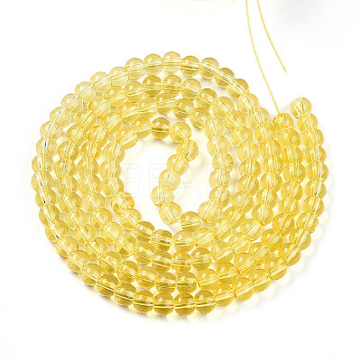 Baking Paint Transparent Glass Beads X1-DGLA-N006-6mm-04-1
