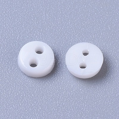 Nylon Tiny Button BUTT-WH0014-28K-1