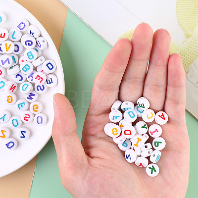 Opaque White Acrylic Beads SACR-YW0001-23D-1
