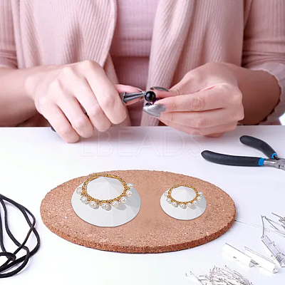 2Pcs 2 Styles Gesso Diamond Shape Jewelry Display Holder DJEW-OC0001-37-1